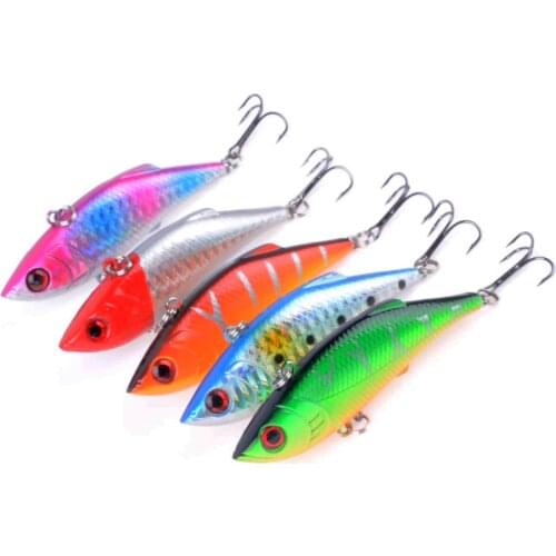 5pcs/lot 7cm/2.76in 10g/0.35oz Fishing Lure Minnow Hard Bait with 2 Fishing Hooks Fishing Tackle Lure 3D Eyes