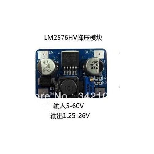 Free Shipping! 10pcs LM2576HV buck module DC-DC 5-60V input 1.25V-30V output module sensor