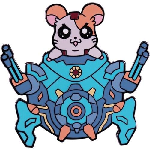 Wrecking Ball brooch Hamster Pin Hammontaro