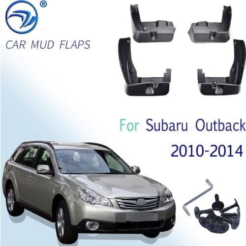 Set Car Mud Flaps For Subaru Outback 2010-2014 Mudflaps Splash Guards Mud Flap Mudguards Fender Front Rear Styling 2011 2012 13