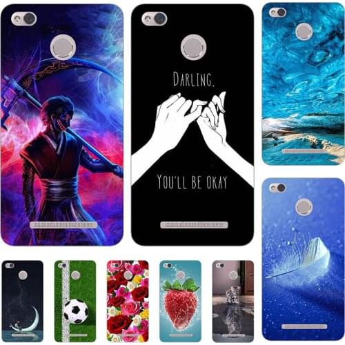 For Xiaomi Redmi 3 Pro/ Redmi 3S 3X 5.0" Case Cartoon Pattern Hard Matte Cover Coque Animal Flower Shell