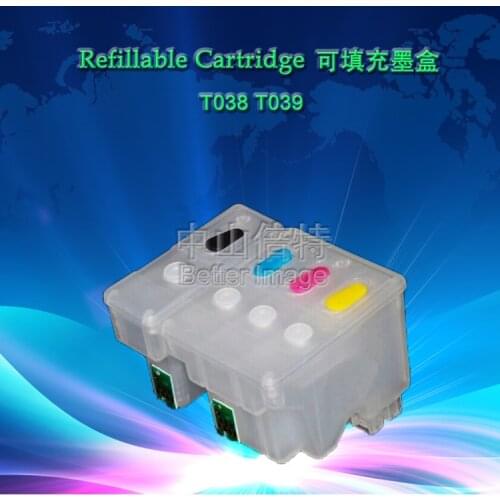 INK WAY Free shipping for EPSON T038 T039 Refillable ink Cartridge for EPSON C41/C43 /C43UX/C45/CX1500 Printers, 5 sets 1 lot