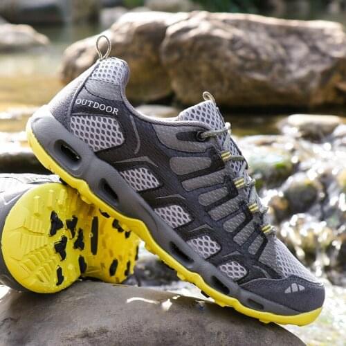 Mens Womens Aqua Sport Shoes Couples Quick Drying Water Shoes Upstream Trekking Hiking Sandals for Men Light Summer Camping Shoe