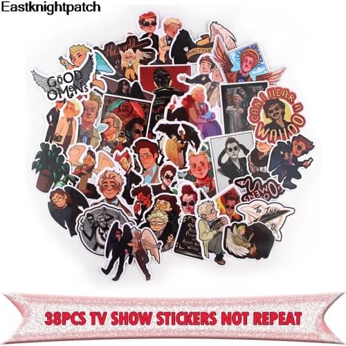 E1906 38pcs TV series Supernatural Stickers Laptop Skateboard Decoration Styling Vinyl Decals DIY scrapbooking album Sticker