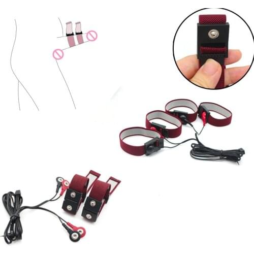 Electro Shock Penis Rings Electric Stimulation Cock Rings Penis Massage Medical Themed Accessory Sex Toys For Men Masturbation