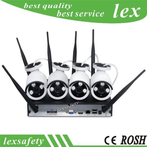 4CH P2P 720P 1MP Indoor HD Wireless wifi IP Camera NVR Kit,Wifi Security Camera System,Camera Surveillance Wifi Camera Kit