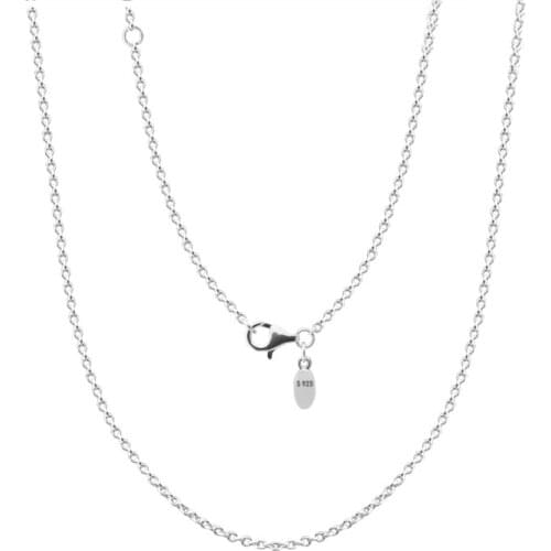 Classic Cable Chain Necklaces Collares 925 Sterling Silver Collier Femme Necklaces for Women Fine Jewelry Accesorios