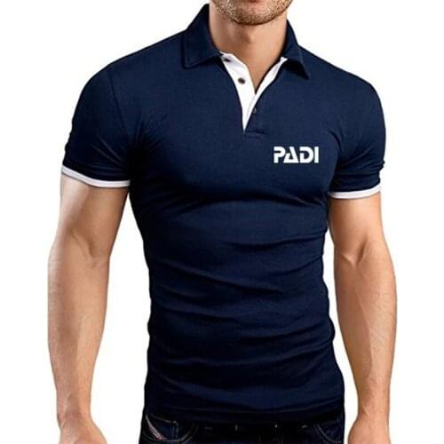 Scuba driver Padi Logo 2021 Printing Summer Comfortable POLO Shirt Hot Sale Breathable Short-Sleeved Round Neck Sports T-shirts