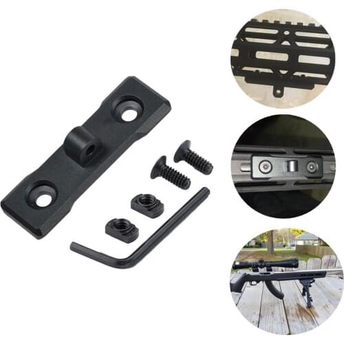 M Lok Bipod Mount Adapter Slot Handguard Rail Systems Plate Harris Sling Stud Aluminum For Hunting