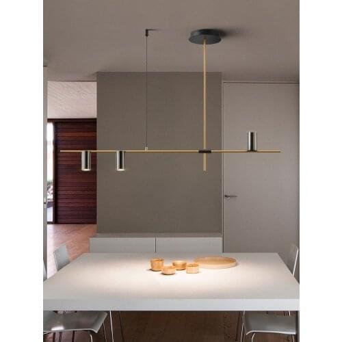 Minimalist Restaurant Hanglamp Modern Simple Creative Dining Room Pendant Lights Nordic Luxury Designer Table Bar Led Strip Lamp