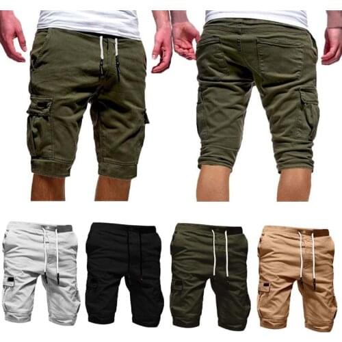 Plus Size M-4XL Mens Shorts Summer New Casual Solid Streetwear Shorts Men Comfort Elastic Mid Waist Drawstring Short Pants Men