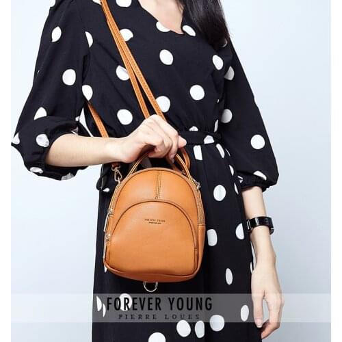 New Women Mini Backpack Multifunction Small Crossbody Totes Hand Bags Korean Fashion Girl Lady Message Zipper Bags