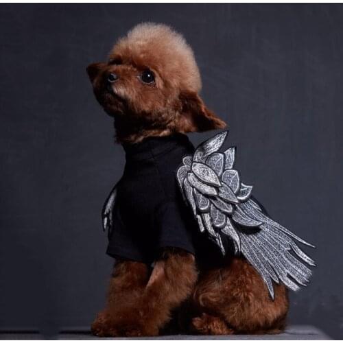 Dog Clothes Fashion Pet Spring And Autumn Hoodie with Wings French Bulldog Schnauzer Teddy Puppy Top