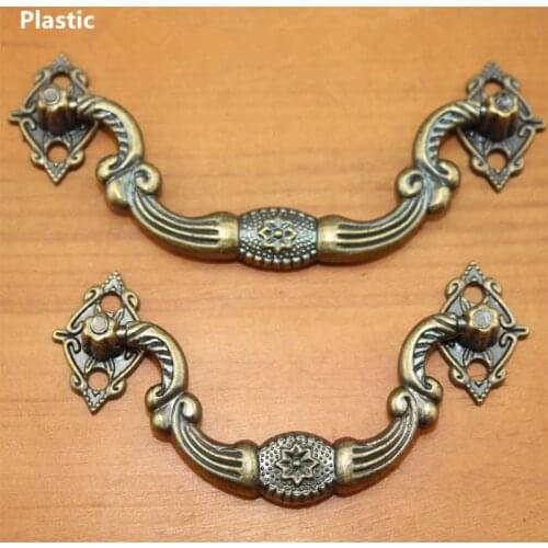 Wholesale Plastic Box Holder,Suitcase Holder Arch Furniture Hardware Handle,Bronze Tone,30Pcs