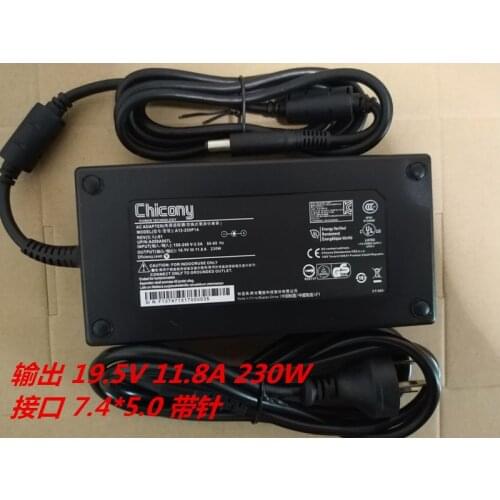 Genuine A230A006L 19.5v 11.8a ac power adapter for MSI G752VY GE63 GE73VR GT72VR VR ONE 7RD-067US Chicony A12-230P1A adapter