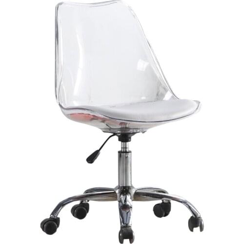 Simple Style computer chair swivel lift small apartment chair creative simple small transparent study office chair swivel chair