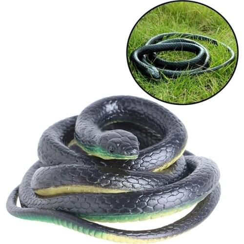 130cm Realistic Plastic Tricky Toy Fake Snakes Garden Props Joke Prank Halloween