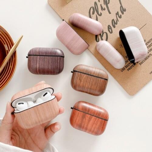 Retro Luxury Wood Case For Airpods pro Case Protective Earphone Shell Cover For Apple Air pod Pro Case