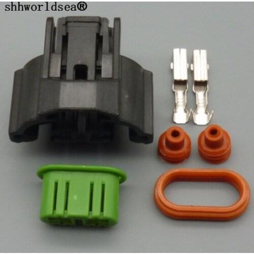 Shhworldsea 1/2/10/100set 2 pin fog lamp plug harness lamp holder with end plug Kit Female 880 Socket H11 H8 H9 Lamp Socket