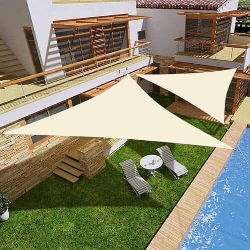Sun Shade Sail Waterproof 2x2x2mTriangle Outdoor Garden Patio Party Sunscreen Awning Canopy 98% UV Block with Free Rope
