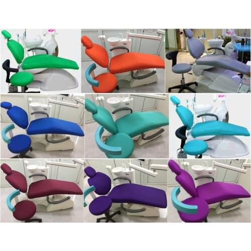 9Colors Dental Unit Chair Cover Cloth Dentist Stool Protector Sleeves Washable Thick Clothe Super Good 4Pcs/Set