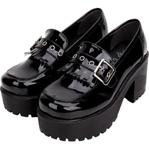 2019 Spring/Autumn JK Uniform Lolita Shoes College Style Student Tea Party Shoes Cos Lolita Sponge Cake Sweet and Lovely Shoes