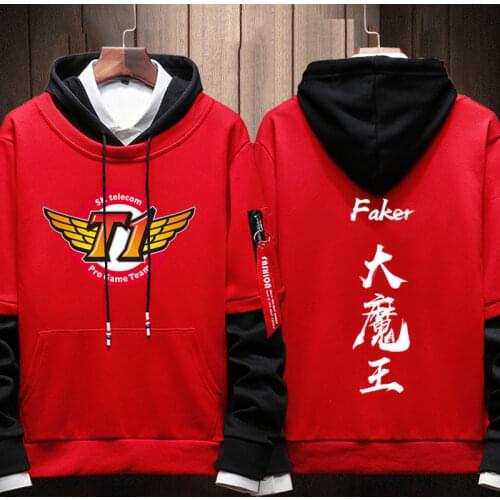 STOCK Game LOL SKT Team Uniform Faker Team S9 Finals Coat LOL Guard Loose Student Shirt 3 Colors Sizes M-5XL