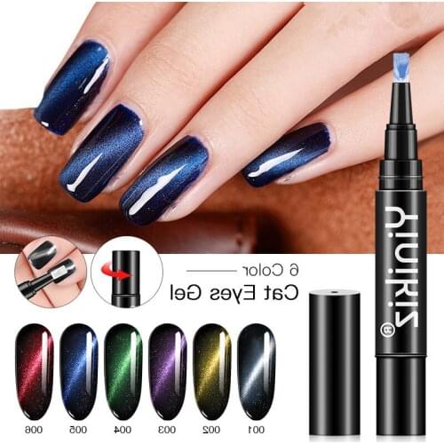 Yinikiz Nail Polish Magnet Cat Eye Soak Off Semi Gel Nail Polish Holographic Glitter Gel Lacuqer Nail Art UV LED Varnish