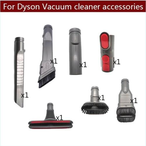 For Dyson V6 V7 V8 V10 DC Series Accessories Parts Pet Mites Removal Round Mattress Hard Bristles Brush Head Hose Vacuum Cleaner