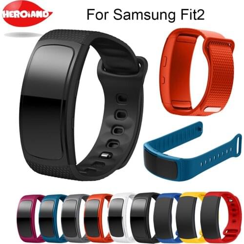 Factory price Wristband Luxury sport Silicone Watch Replacement Band wrist Strap watchband For Samsung Gear Fit 2 SM-R360 watch