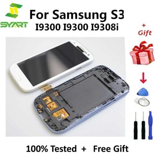 For Samsung Galaxy S3 TFT LCD Display LCD Touch Screen Digitizer Assembly With Frame For Samsung Galaxy S3 i9300 i9300i i9308i