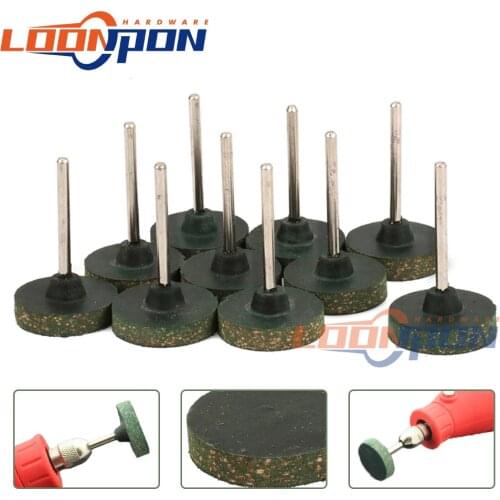10Pcs T-Shape Sesame Rubber Grinding Head with 1/8" Shank Mounted Point Burr Bit Rotary Tool for Polishing Metals High Quality