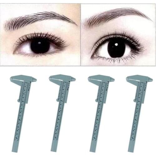 150MM Plastic Eyebrow Ruler Tattoo Permanent Makeup Measuring Vernier Caliper Double Scale Measure Tools