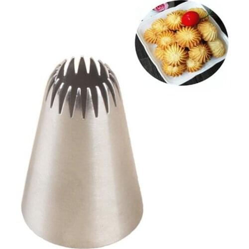 #195 Cake Head Metal Icing Piping Nozzles Stainless Steel Cake Cream Decoration Tips Cookies Pastry Tools