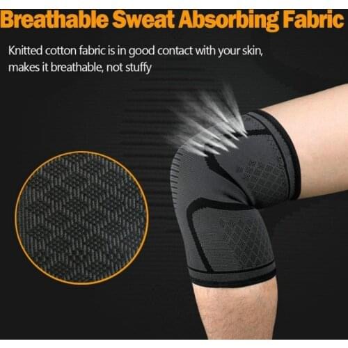 2PCS Elastic Nylon Knee Pads Sports Fitness Low Compression Kneepad Fitness Gear Patella Brace Running Basketball