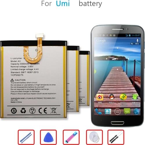 3300mAh Battery For UMI Umidigi A3 / A3 A 3 Pro A3Pro Mobile Phone
