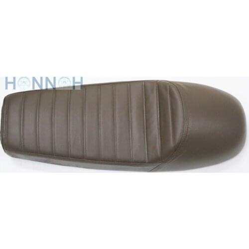 64cm Motorcycle Hump Cafe Racer Seat For Suzuki For Honda For Yamaha SR400 SR500 XS650 Waterproof ABS PU Leather Brown