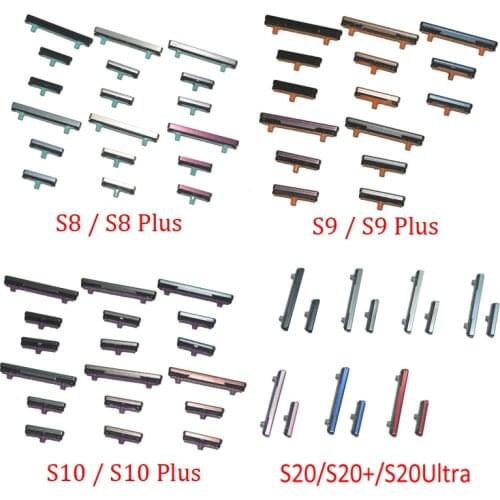 Side Power Volume Button For Samsung S20 Ultra S20+ S7 Edge S8 S9 S10 Plus S10E Original Phone New Housing Frame Side Key