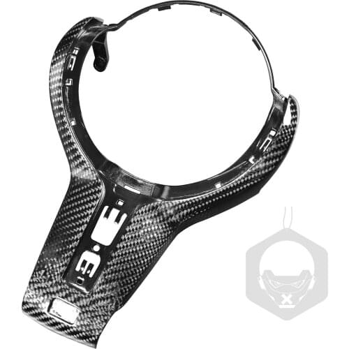 Steering Wheel Moulding Carbon Fiber Cover Trims kit for for Para F32/F33/F36 m-sport Super Duty Accessories (Carbon Fiber)