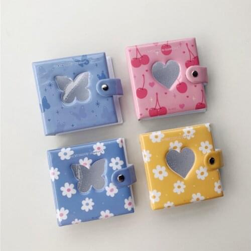 INS Butterfly Love Hollow Photo Album 3 inch 40 Pockets Polaroid Film Butterfly Flower Printing Card Binder Photocard Holder