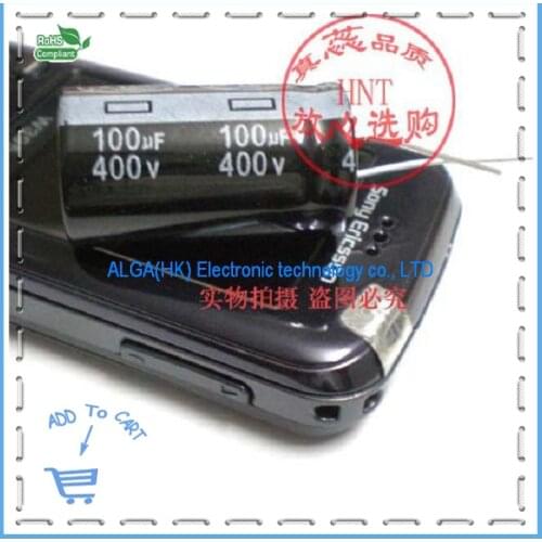 .Quality electrolytic capacitors 400V100UF 100UF/400V 18 * 30 50 a pack