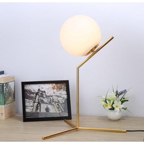 Nordic led crystal table lamp glass cover table foldable led light art deco table lamp e27 table lamp living room dining room