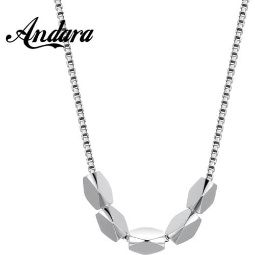 New 925 Sterling Silver Jewelry Necklace Fashion Silver Necklace Woman Glamour Jewelry Gift