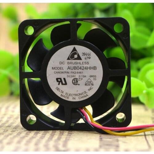 Original Delta AUB0424HHB 4015 40*40*15MM 4CM DC 24V 0.13A 3-line With Alarm Cooling Fan