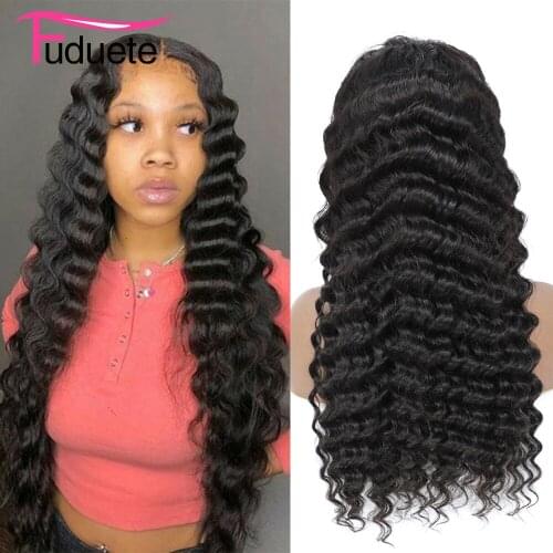 30inch Deep Wave Frontal Wig 13x6 Lace Front Human Hair Wigs For Women Brazilian Hair Wigs 13x4 Lace Frontal Wig Remy Fuduete