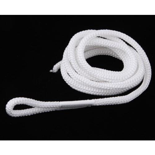 1/4 inch 5 Feet Braided Nylon Dock Lines Bumper Rope for Marine Kayaks Boats Pontoon Canoe (White)