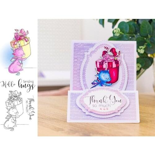 Thank You So Much Transparent Clear stamp DIY Silicone Seals Scrapbooking Sending Hugs photo album Decorative clear stamp