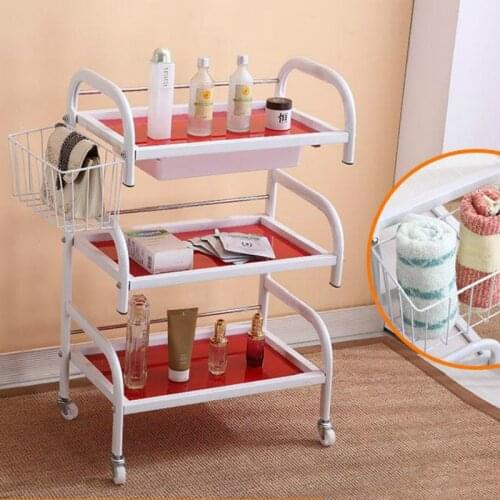 Special hairdressing beauty trolley three-layer Hair salon beauty salon trolleys barber shop tool cabinet