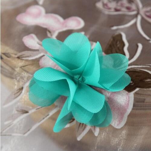 Full polyester flutter butterfly hand-made 3d embroidered cloth