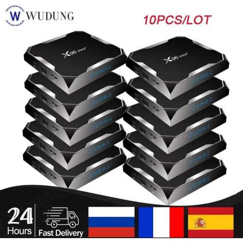 Wholesale X96 Max Plus Android 9.0 Smart TV Box Amlogic S905X3 Quad Core 4G 32G/64G 2.4G&5.0G Dual WIIF BT4.0 8K HD Set-Top Box